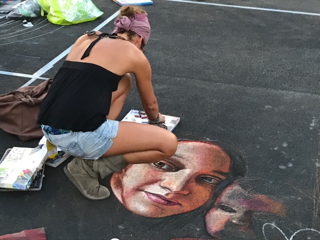 Madonnari auf althergebrachte Messe delle Grazie